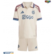 Otroški Nogometni dresi Ajax Kasper Dolberg #9 Tretji 2025-26 Kratek Rokav (+ Kratke hlače)